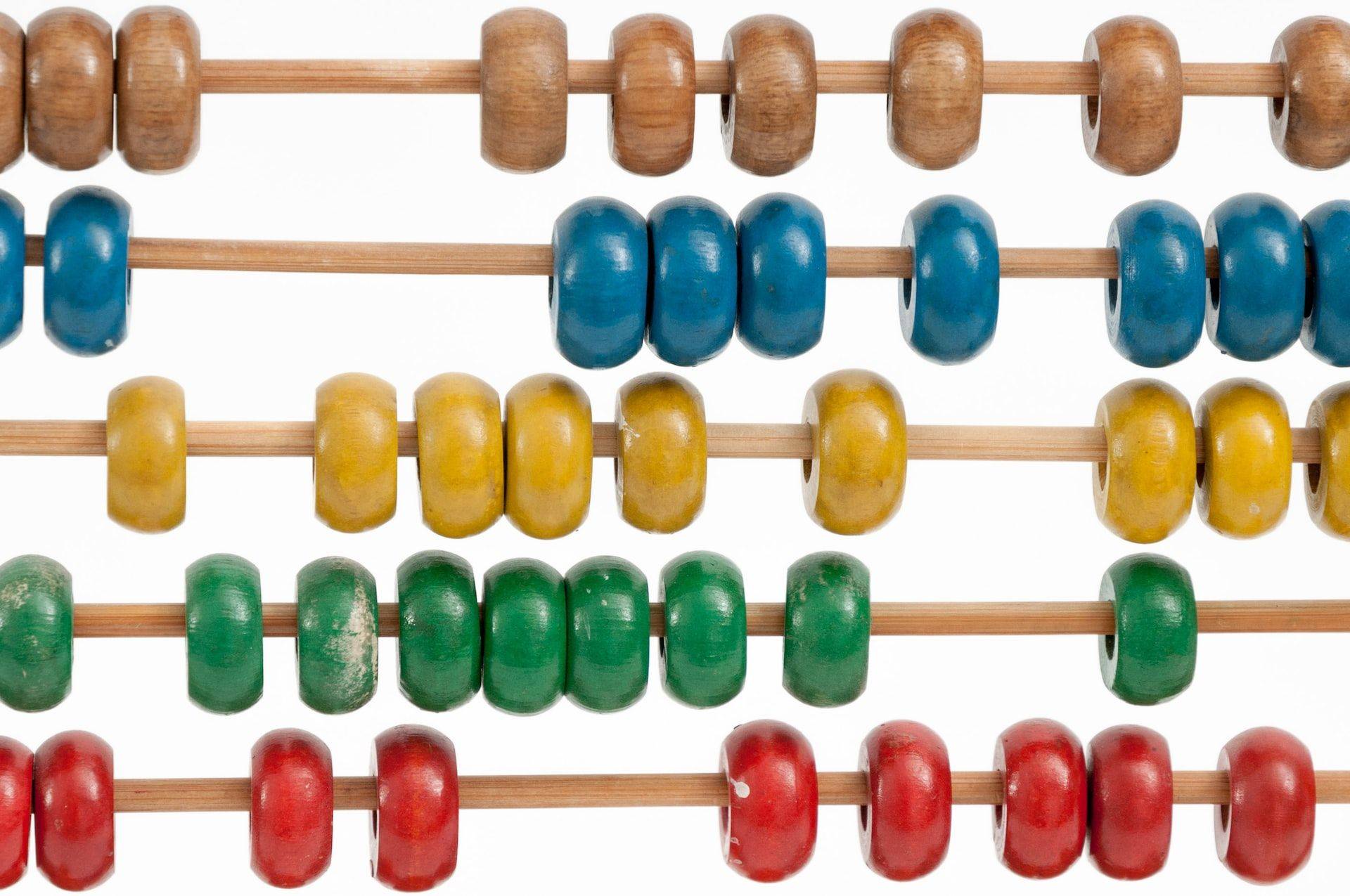 beads on an abacus 