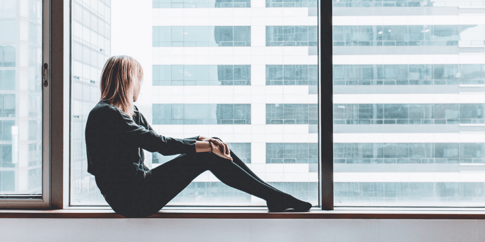 woman staying sane during quarantine